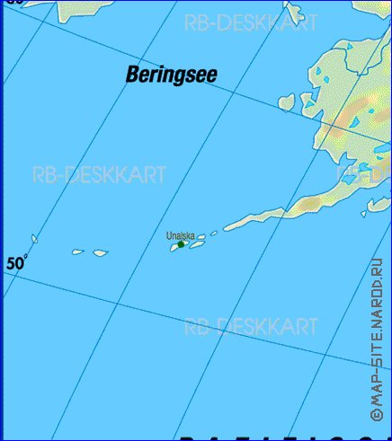 Fisica mapa de America em alemao