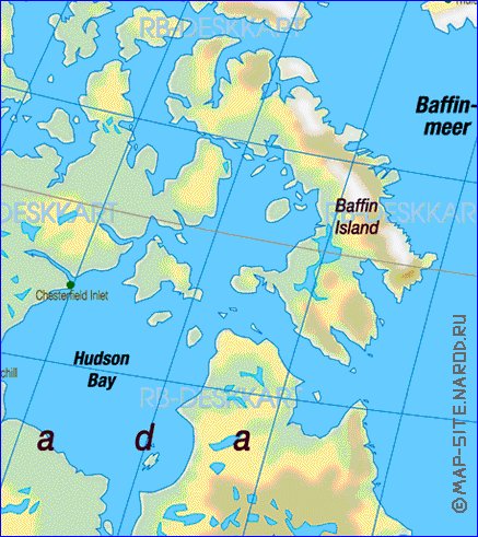 Fisica mapa de America em alemao