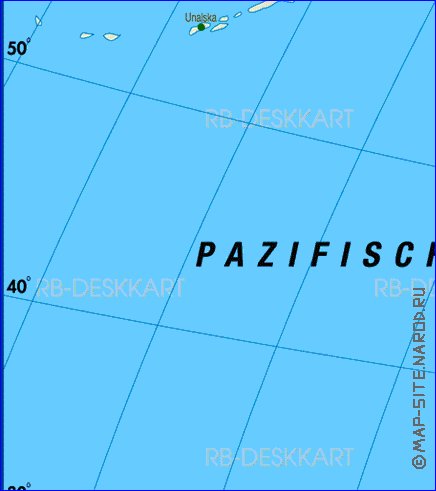 Fisica mapa de America em alemao