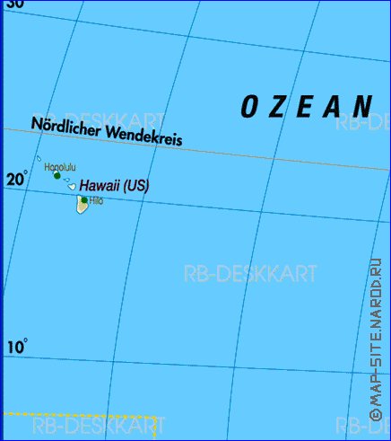 Fisica mapa de America em alemao