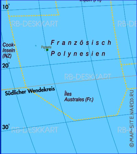 Fisica mapa de America em alemao