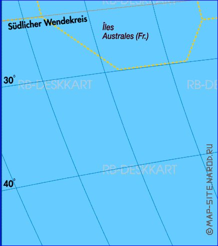 Fisica mapa de America em alemao