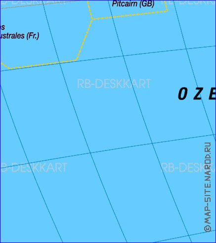 Fisica mapa de America em alemao