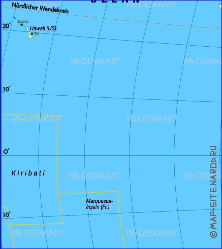 Fisica mapa de America em alemao