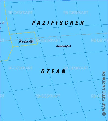 Fisica mapa de America em alemao