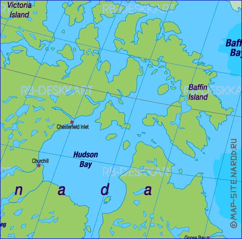 Politique carte de Amerique en allemand