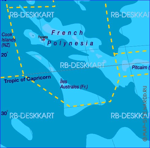 Politique carte de Amerique en allemand