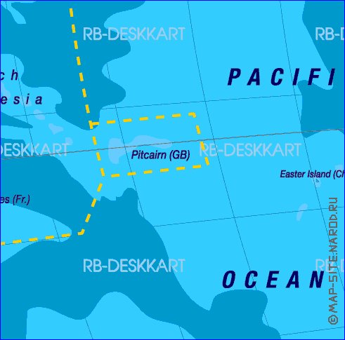 Politique carte de Amerique en allemand