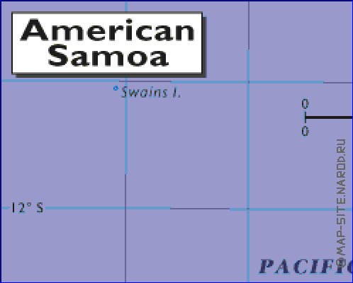 carte de Samoa americaines