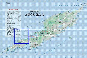 mapa de Anguilla