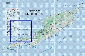 mapa de Anguilla