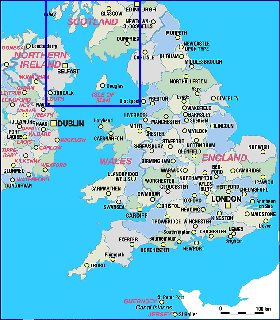 Administratives carte de Angleterre