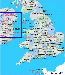 Administratives carte de Angleterre