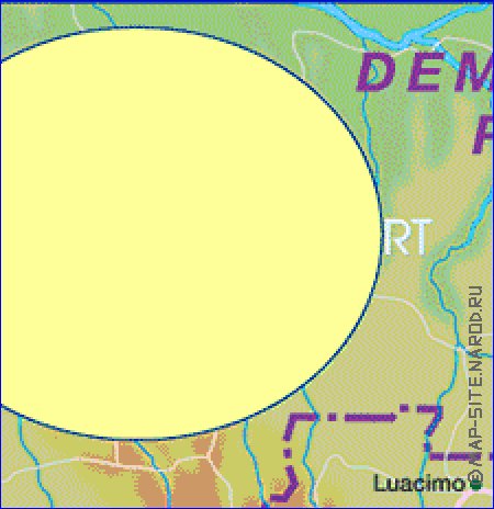 mapa de Angola em alemao