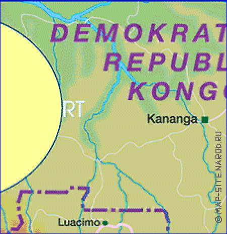 mapa de Angola em alemao