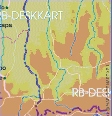 mapa de Angola em alemao