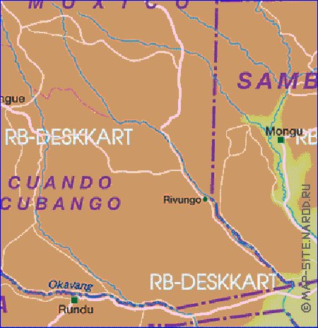 mapa de Angola em alemao