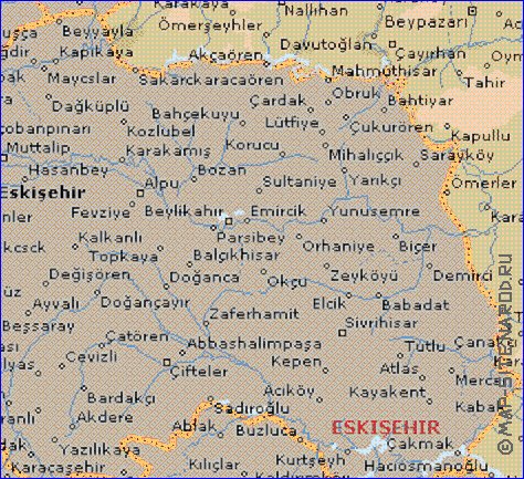 mapa de  il Ancara