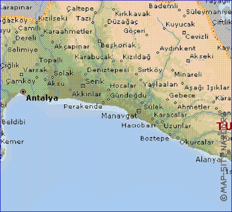 carte de  il Antalya