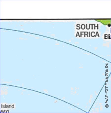 Administratives carte de Antarctique en anglais