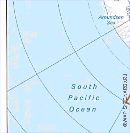 Administratives carte de Antarctique en anglais