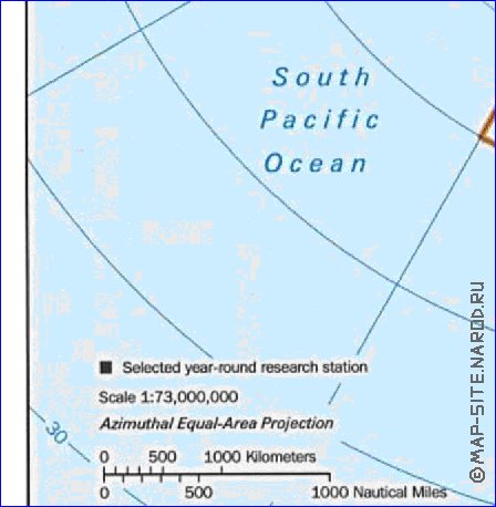 Administratives carte de Antarctique en anglais