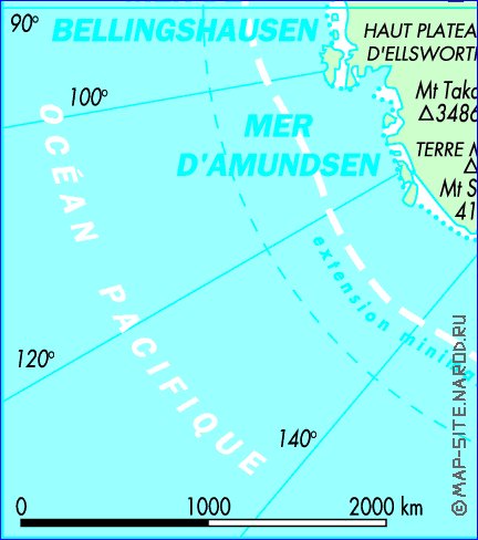 carte de Antarctique