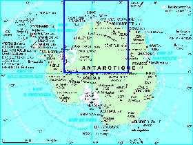 mapa de Antartica em frances