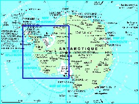 mapa de Antartica em frances