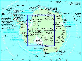 mapa de Antartica em frances