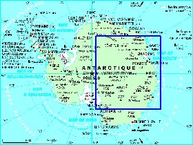 mapa de Antartica em frances