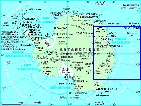 mapa de Antartica em frances