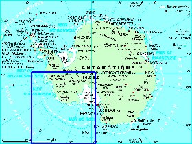 carte de Antarctique