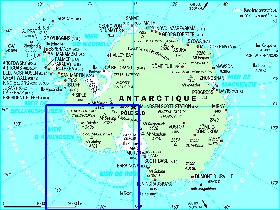 mapa de Antartica em frances