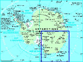 carte de Antarctique