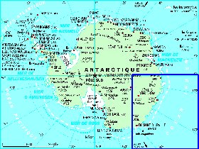 mapa de Antartica em frances