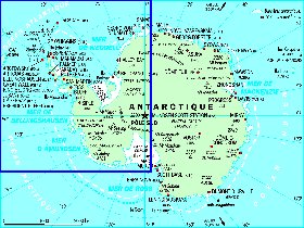 carte de Antarctique