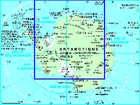 mapa de Antartica em frances