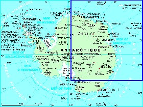 mapa de Antartica em frances