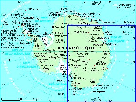 mapa de Antartica em frances