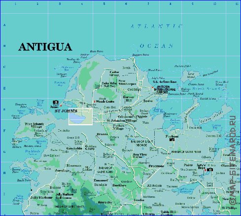 carte de Antigua