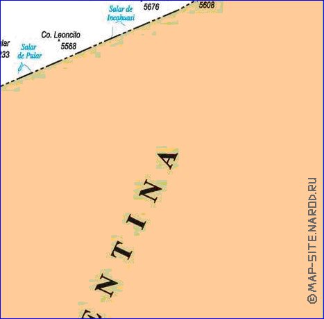 mapa de  oblast Antofagasta