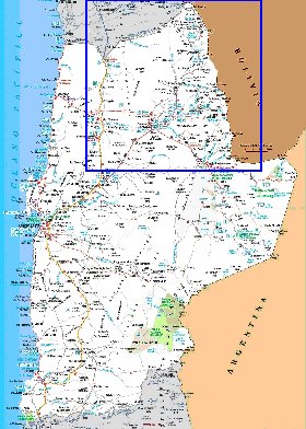 carte de  oblast Antofagasta