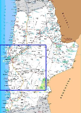 mapa de  oblast Antofagasta