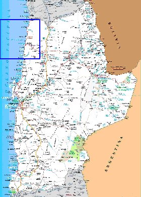 mapa de  oblast Antofagasta