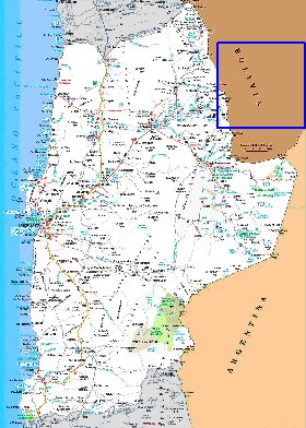 mapa de  oblast Antofagasta