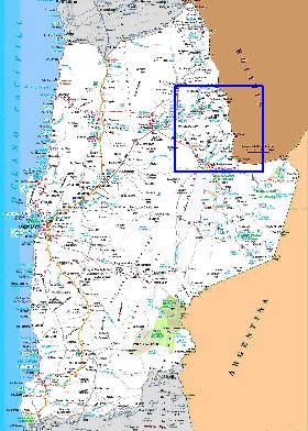 carte de  oblast Antofagasta