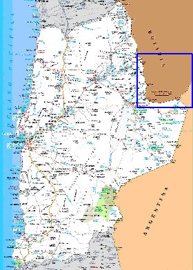 mapa de  oblast Antofagasta