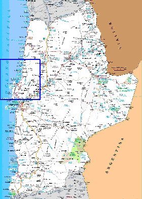 mapa de  oblast Antofagasta