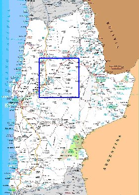 carte de  oblast Antofagasta